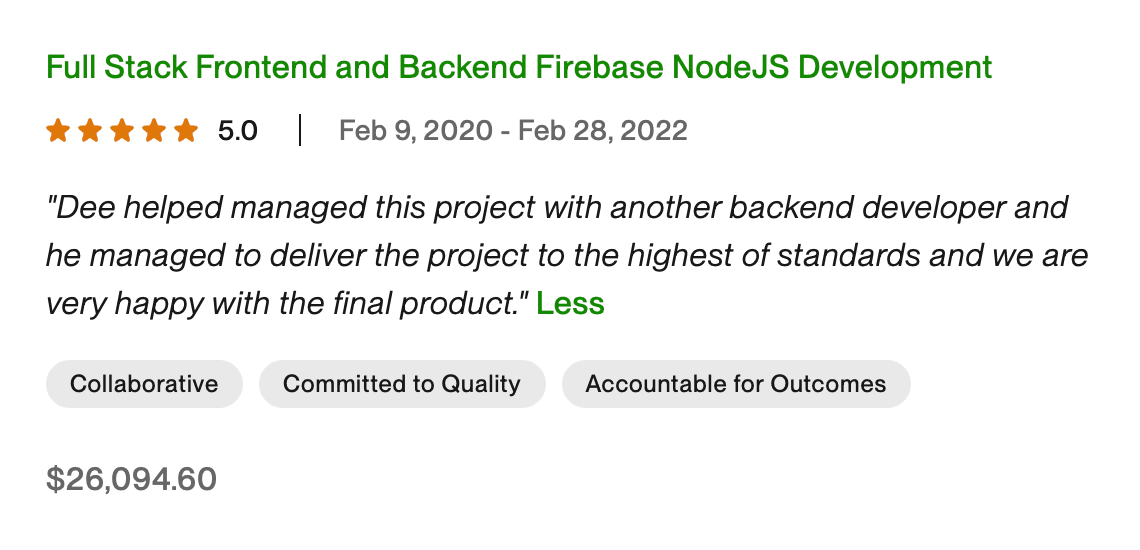 Client review screenshot 4