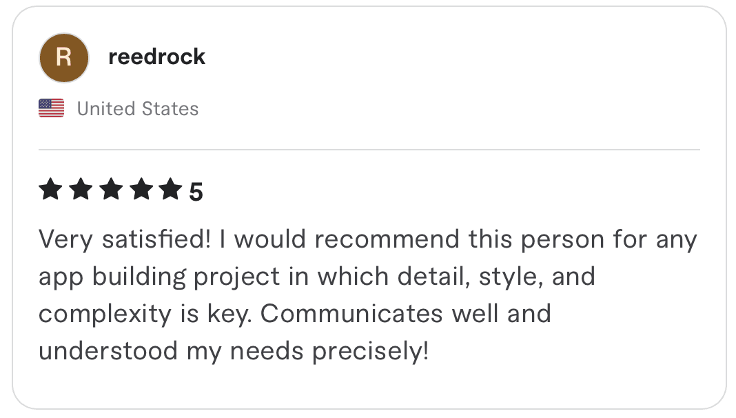 Client review screenshot 10