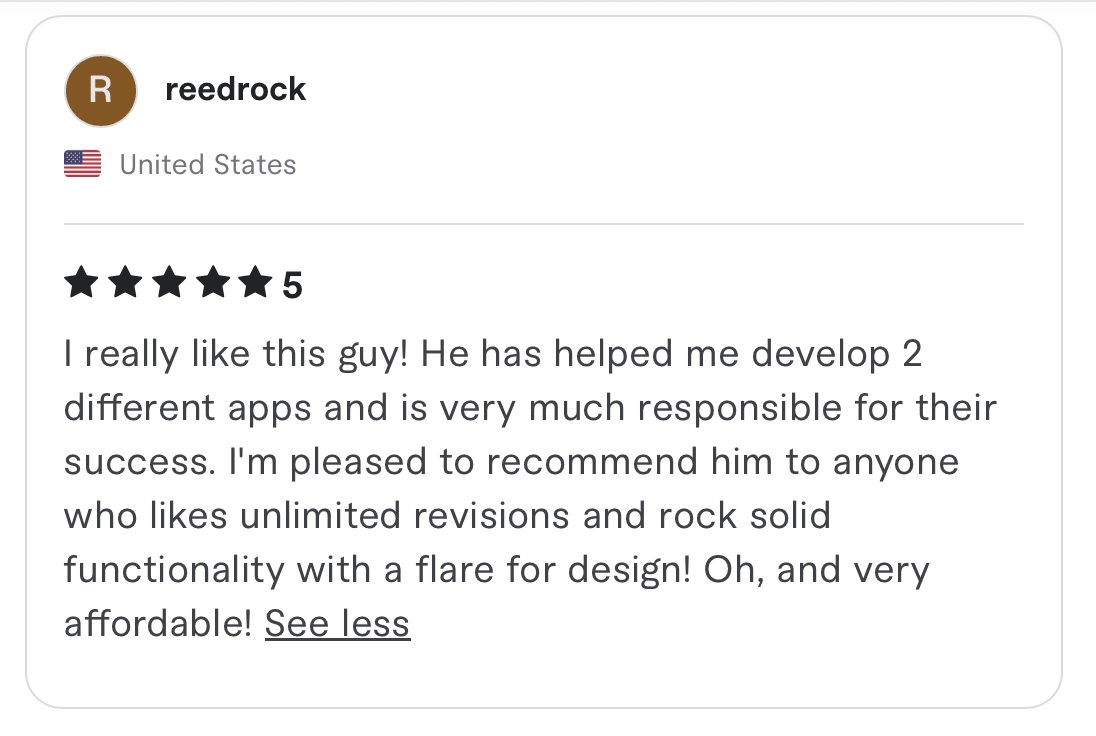 Client review screenshot 12