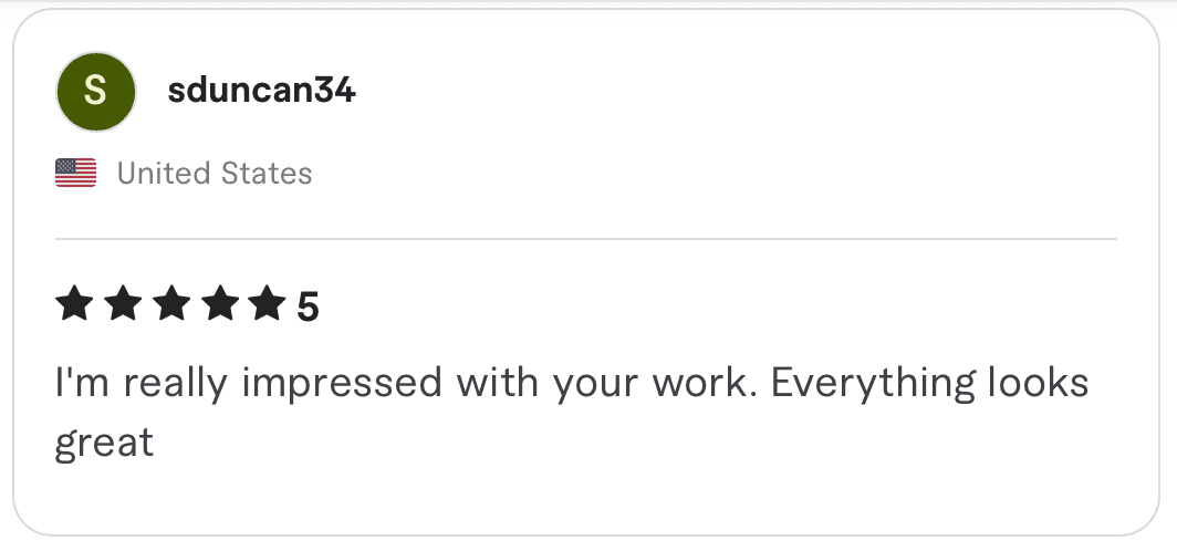 Client review screenshot 9