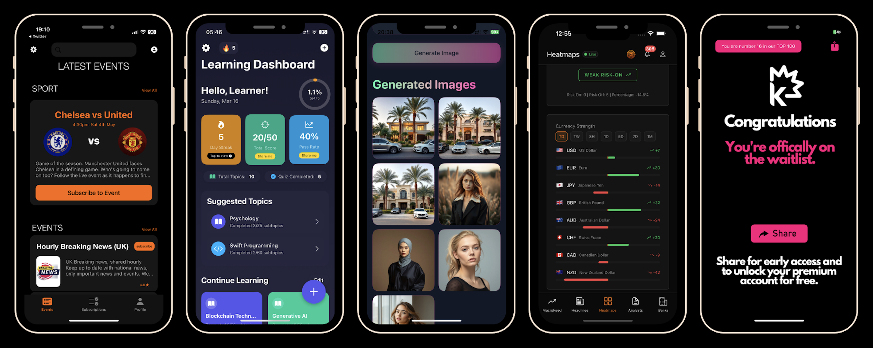 Recent app designs