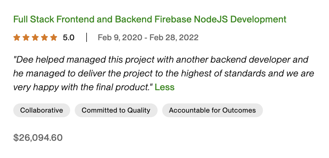 Client review screenshot 4